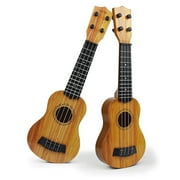 Toys Big Clearance Savings! SRUILUO Kids Guitar Ukulele Beginner Musical Instrument 14 Inches with 4 Strings Mini Guitar for Skill Improving Kids Play Early Educational Pre School Children Toddler